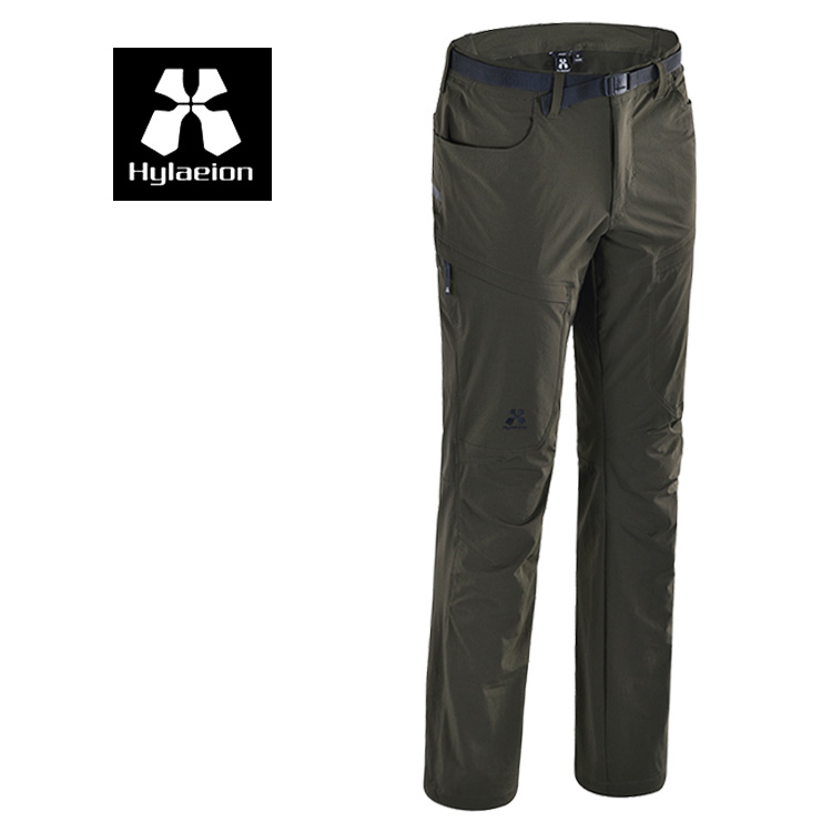 Recommended Hylaeion tropical rain forest men's multi-pocket mountaineering quick-drying trousers elastic thin soft shell pants