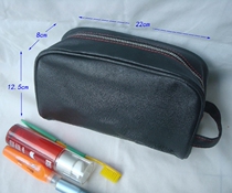 Genuine goods * grams of Q silk washing and cough bag makeup storage bag tools hand-held waterproof good leather mens business trips
