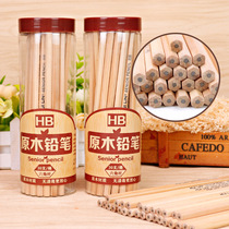  30 barrels of log writing pencils HB hexagonal rod set one two and three grade kindergarten baby children beginner