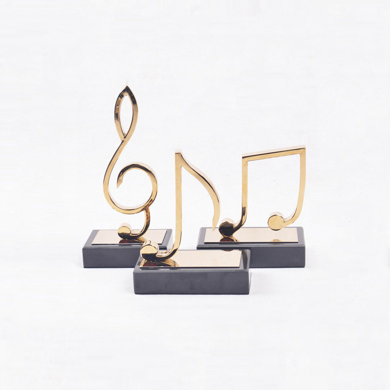 Light Extravagant Minimalist Style Board Room Hotel Villa Stainless Steel Musical Notes Metal Pendulum Rear Modern Soft-mounted Decorations