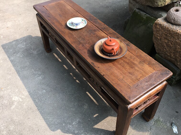 Clear Beech Wood Old Furniture Minqing Furniture Beech Wood Tea Table Tea Table Tea Bench Tea Case Spring Stool Bag Old Bag True-Taobao