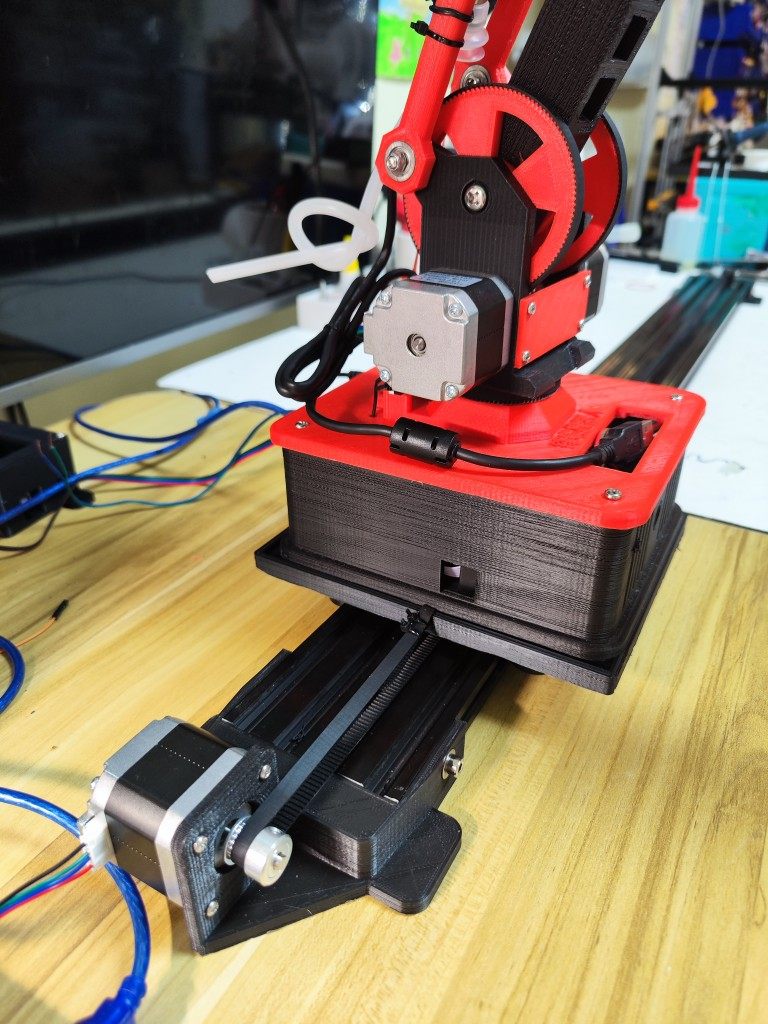 [Accessories] Extra-Wide Slide Rail with Limit Switch, Stepper Motor, Aluminum Material 2080, Length 70cm Width 8cm