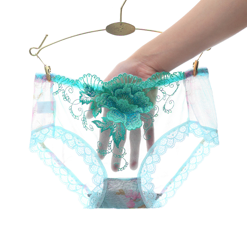 3 bông hoa thêu hoa lụa tơ tằm gợi cảm quần lót nữ trong suốt eo thấp năm nay quần short cỡ lớn nóng bỏng quan lot nu danh cho tuoi 12