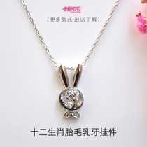 Baby fetal hair souvenir 12 zodiac signs diy handmade custom sterling silver necklace deciduous tooth pendant permanent souvenir