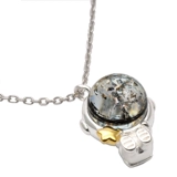 Космонавт, детское ожерелье, сувенир, космическая подвеска для молочных зубов, серебро 925 пробы, DIY