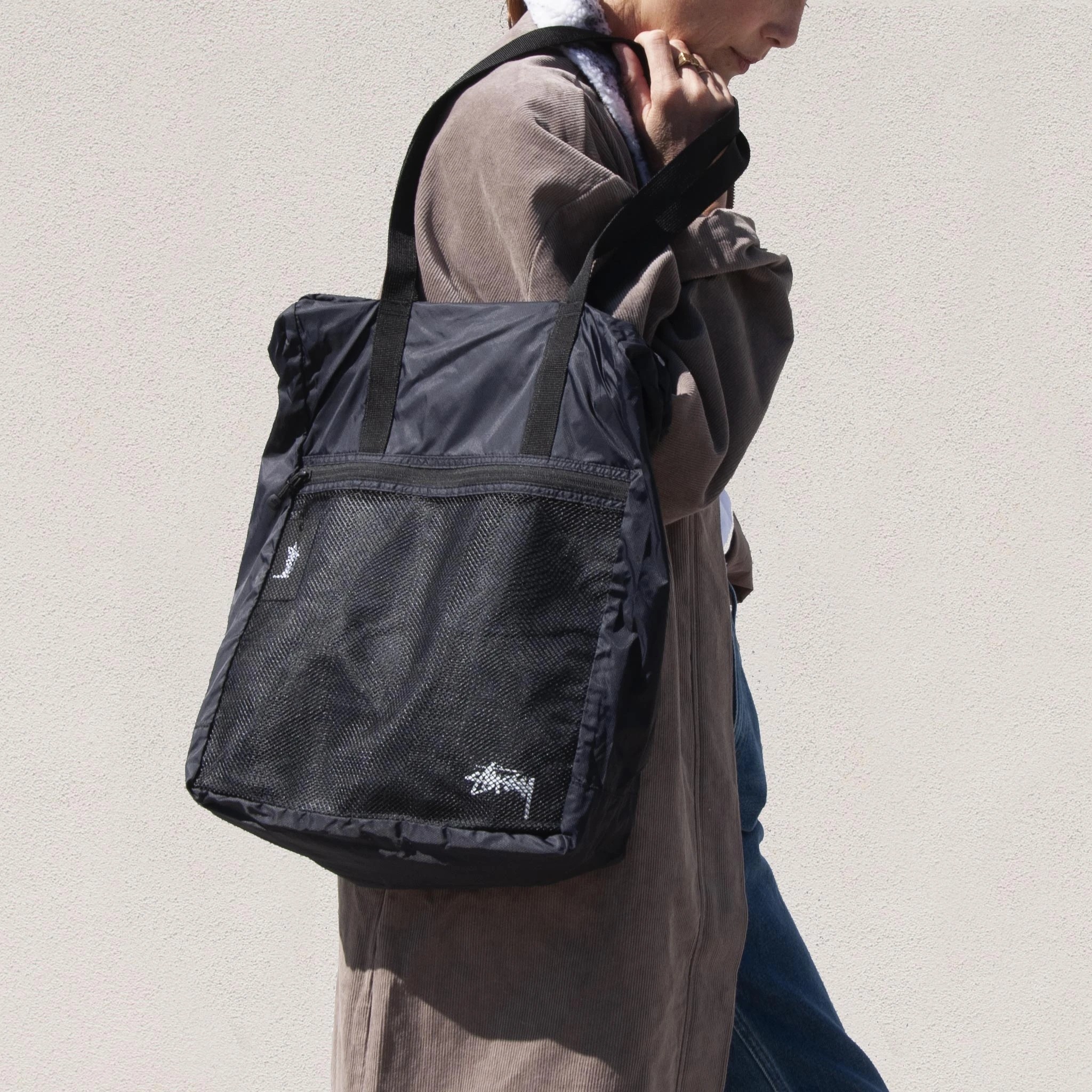 stussy lightweight travel tote bolsa