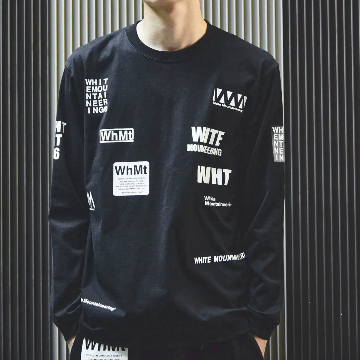 J Tide Woo Белая Майна-Эричинг WM LS футболка длинный рукав T-shirt