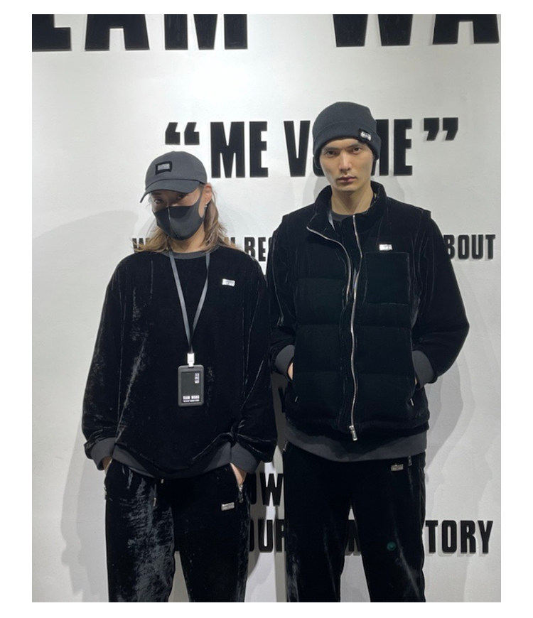 Жилеты 潮物woo team wang velvet down vest王嘉尔同款丝绒背心羽绒马甲 Tagkita