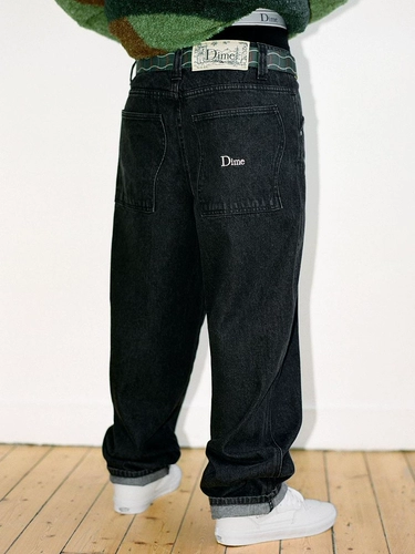 Летние хлопковые джинсовые джинсы подходит для мужчин и женщин, штаны, свободный прямой крой