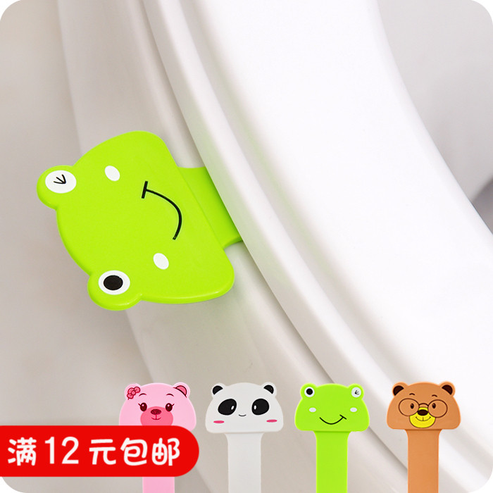 Creative cute cartoon toilet lid lifter, convenient toilet handle uncoverer, flipper, lid lifter