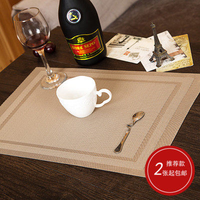 Free Wash Pvc Dining Mat Table Cushion Heat Insulation Cushion Eu Style Western Meal Cushion Disc Dish Bowl Cushion Environmentally Friendly Spot Multisection