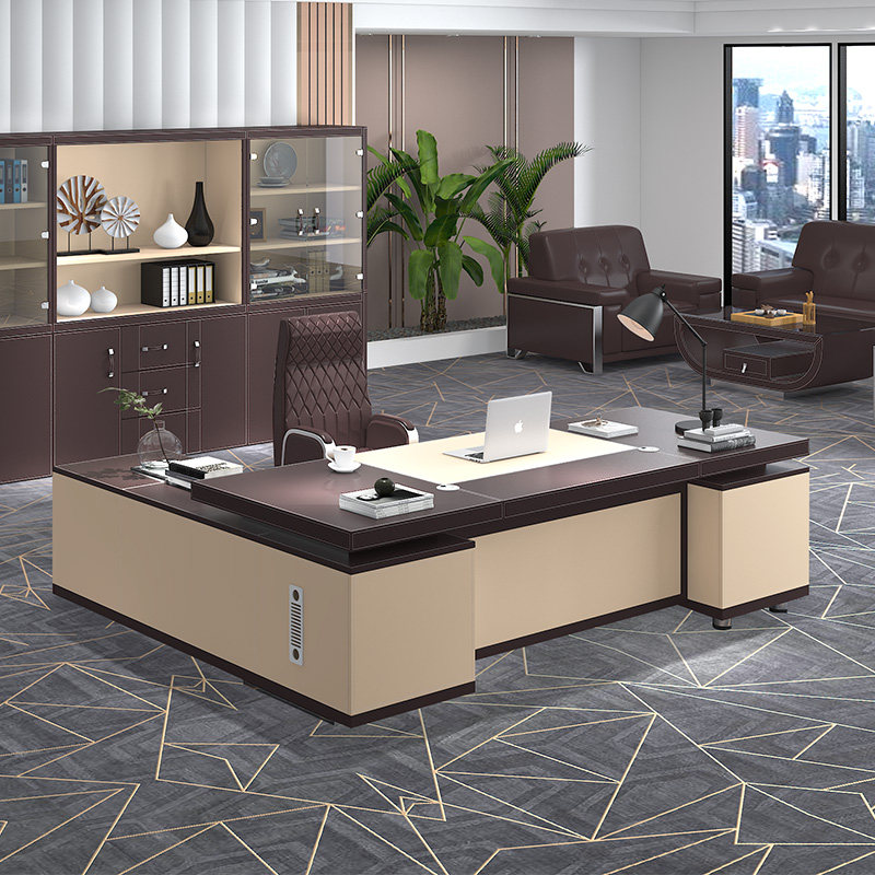 Atmospheric Boss Table Brief Modern Fashion Office President Table Big Bandae Office Chairs Combined Office Furniture