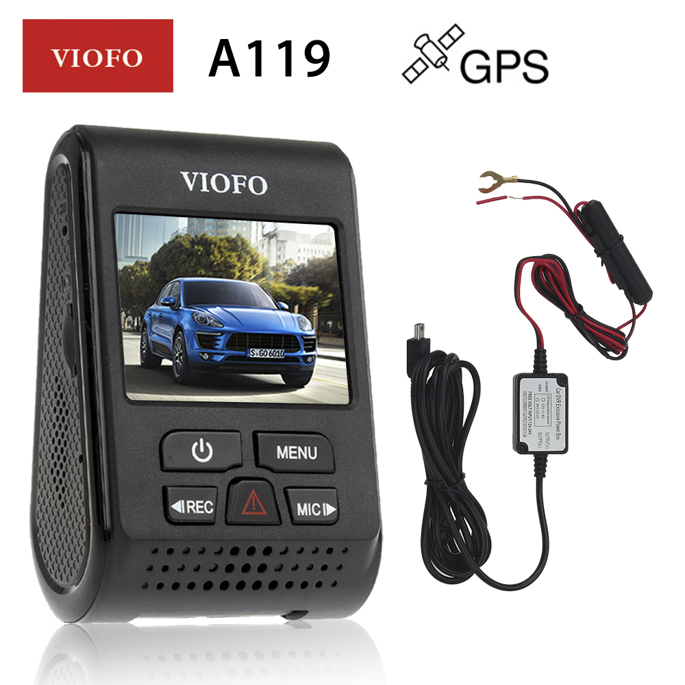 VIOFO A119 V2 Capacitor Novatek 96660 HD 1080p 2K Car Dash Crash Camera with GPS