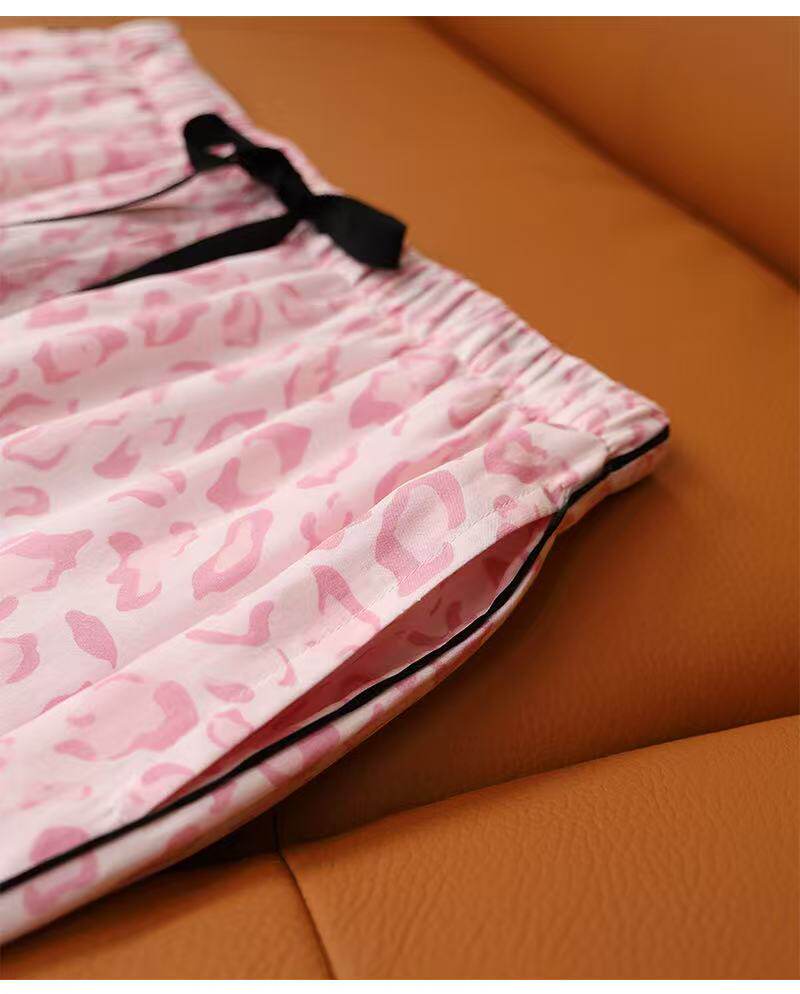 Лонгслив, штаны, пижама, летний тонкий комплект 