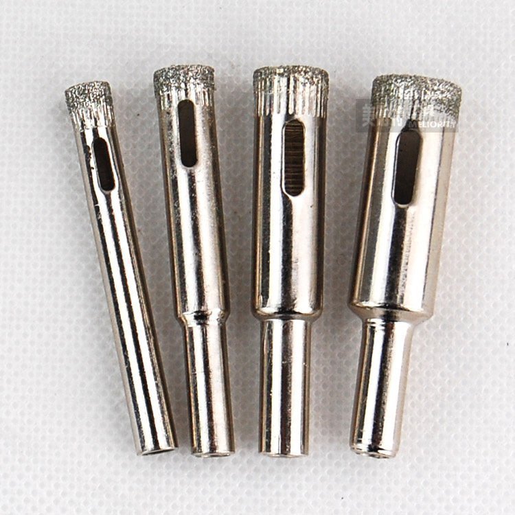 Glass hole opener Emery drill bit Marble ceramic tile hole opener Electric drill accessories 6 8 10 12mm