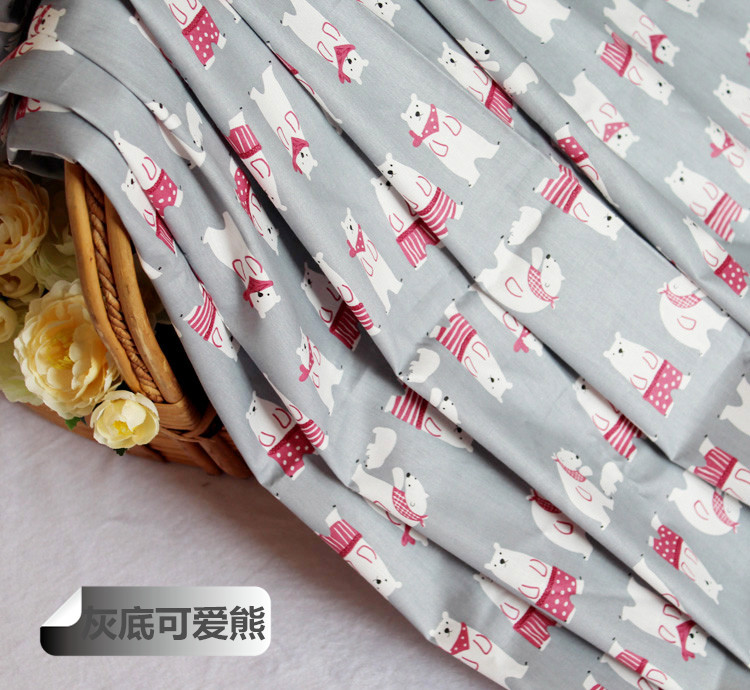 Cotton twill vải trẻ em tấm chăn chăn bộ đồ giường vải bé phim hoạt hình cotton quần áo vải hoa vải - Vải vải tự làm vải poly cotton