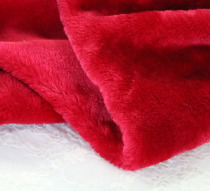 Thickened red short plush fabric photo background toy fabric first jewelry pad cloth counter plush cloth