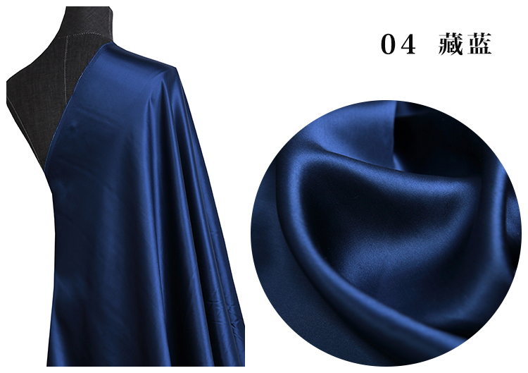 Vải lụa tơ tằm màu satin 19 lụa tơ tằm nặng lụa satin rộng 1,4 m váy vải sườn xám - Vải vải tự làm vải canvas họa tiết
