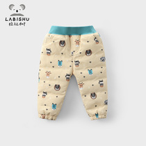 Selling price 139 (clear cabin) Tong clothes boy pants winter clothing male baby warm pants baby down pants