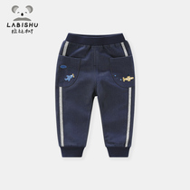  Price 75 (clearance)Childrens clothing boys casual pants Childrens embroidered sweatpants Mens baby spring pants