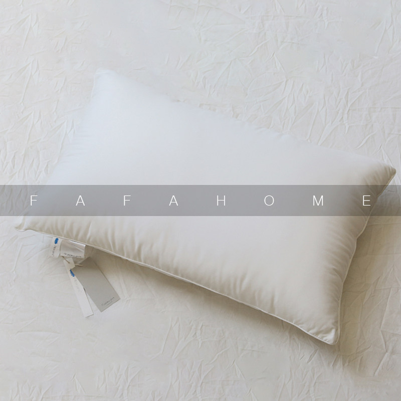 FAFAHOME Soft Sleeping High and Low Pillow Single Pillow Core Adult Fiber Pillow Neck Pillow No Fluorescence No Formaldehyde