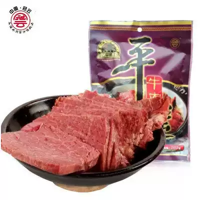 Shanxi specialty Guan Yun Pingyao beef 180gX2 bag single bag home original not spicy large piece