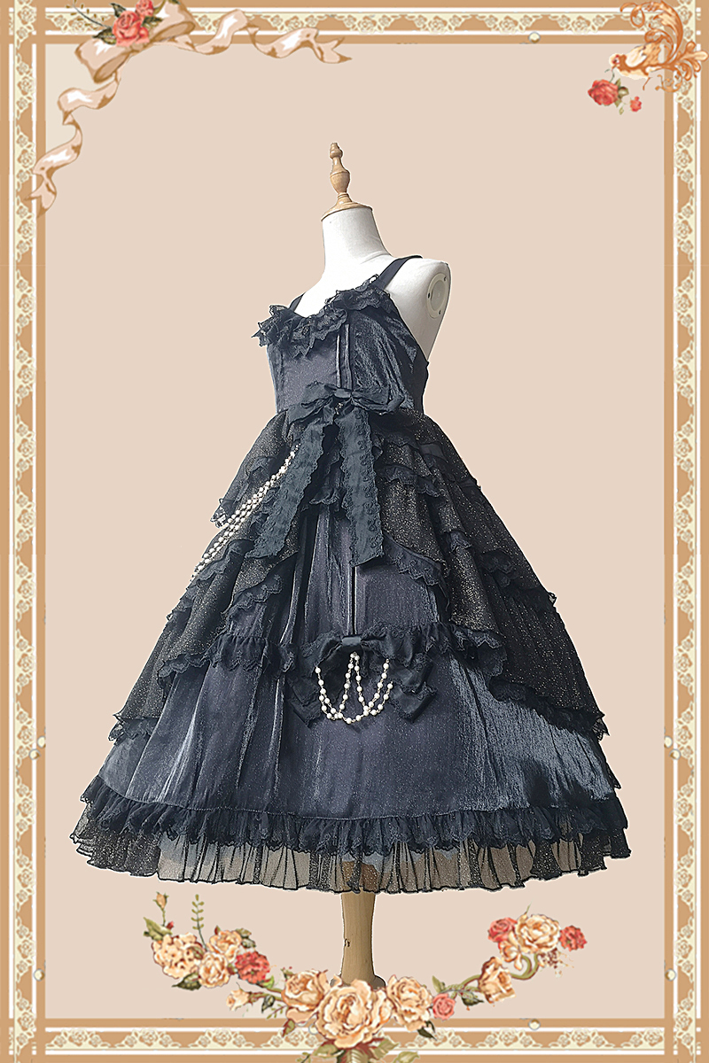 Black & StockInfanta. infanta  lolita * Deep sea Mermaid * JSK grace Lolita skirt