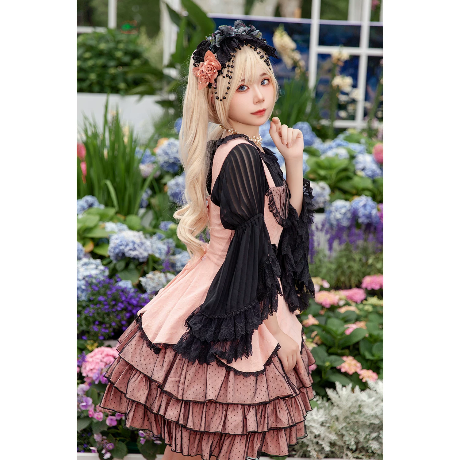 Костюм Autumn платье в стиле Lolita, slim fit, (Physicals)