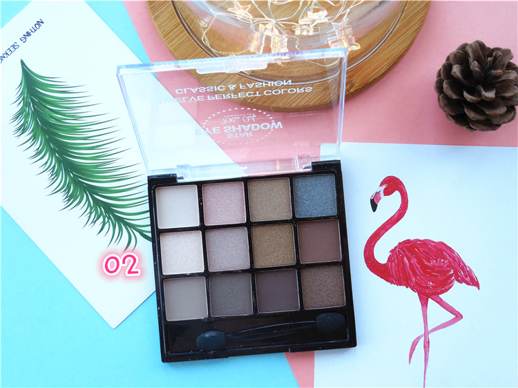 Trả lại cho khách hàng cũ!包邮 ~ Xuất khẩu Dubai màu xám-màu đất màu tím pearlescent matte eyeshadow khay phấn mắt missha