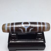 Tibetan high oil coated noble calcified horseshoe pattern old dzi beads size 57 7x13 8mm material old object