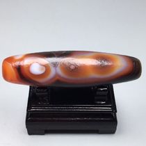 Natural silk wrapped old agate size 70 2x19 1mm material agate chalcedony antique old objects