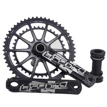  Taiwan-made Litepro edge integrated tooth plate Single plate hollow 130BCD crank with central shaft 170mm crank