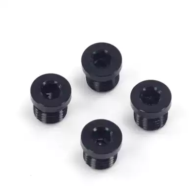 CNC aluminum alloy V brake plug screw V brake column seat hole screw M10X1 25 Bicycle V brake front fork rear fork plug 8g