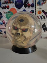 Transparent shape personalized filling bowling ball 14 pounds skull bowling ball