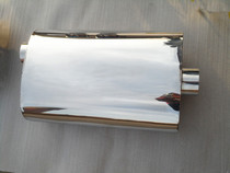 Foreign trade car modification stainless steel back pressure drum sports car sound drum side in and out 2 0 cars universal