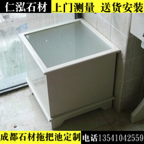 Chengdu customized natural stone granite color optional mop pool sink mop pool tug pool shape ordering
