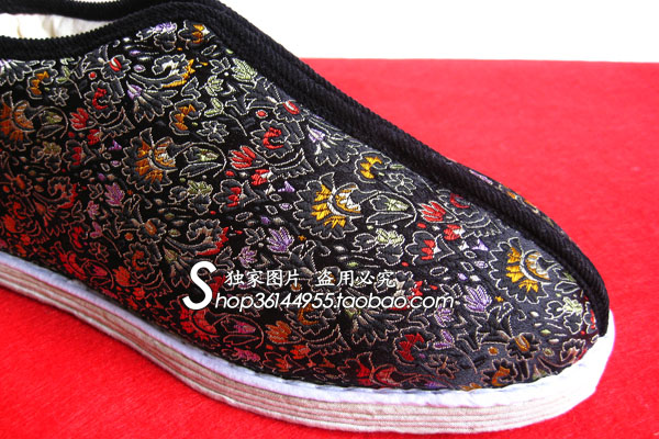 Giày thủ công Bắc Kinh cũ Giày cotton nữ cao để giúp làm ấm giày nữ handmade hàng ngàn lớp giày cotton dày giày cao cổ nữ hàn quốc