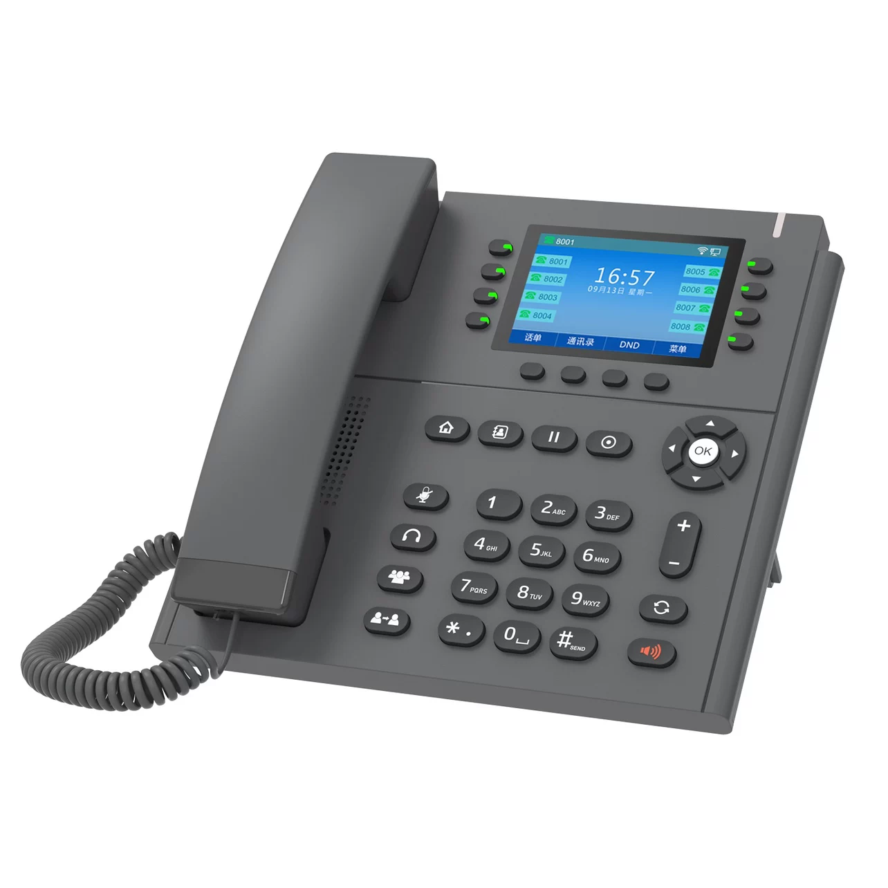 Микрозвонок IP-аппарат говорящий V100 V610W сетевой городской SIP офисный телефон беспроводной WiFi говорящий аппарат POE питание