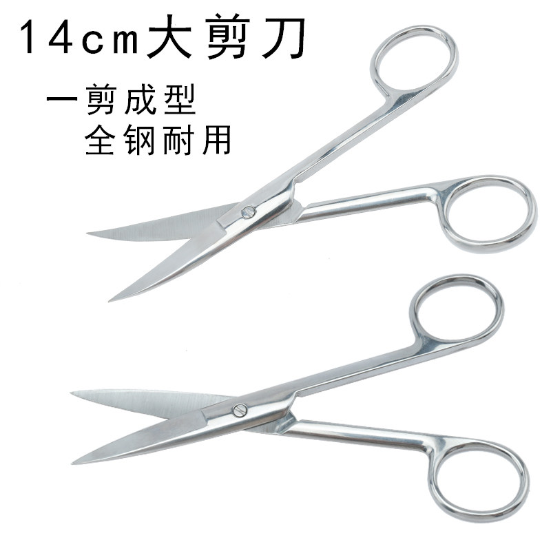 Stainless steel scissors elbow straight head cut beauty eye stickers false eyelashes beauty makeup scissors makeup eyebrow trimming small scissors