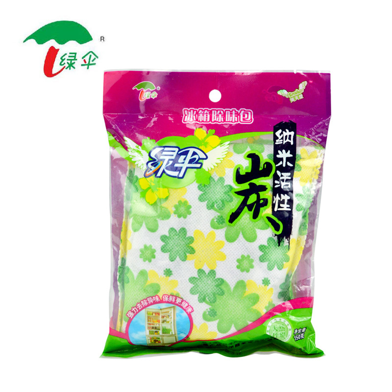 绿伞冰箱除味剂 纳米活性炭150g 除臭剂除味包保鲜除异味