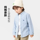 Хлопковая весенняя детская осенняя рубашка для мальчиков, детская одежда