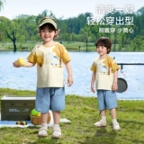 Хлопковая футболка для мальчиков, летняя детская летняя одежда, детская одежда