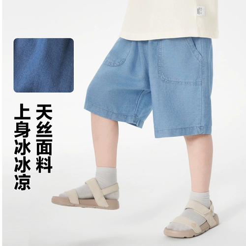 Джинсовые штаны для мальчиков, детская летняя одежда, детские тонкие шорты, детская одежда