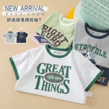 Футболка с коротким рукавом для мальчиков, детская летняя летняя одежда, детская одежда, 1 лет