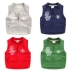 Áo vest bé trai xuân hè và mùa thu trẻ em mặc áo vest trẻ em bên ngoài mặc vest 1 tuổi 3 đan 0 phần mỏng U4435 áo gile cho bé trai sơ sinh Áo ghi lê
