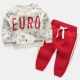 Áo len trẻ em thể thao phù hợp với mùa xuân xuân và mùa thu Trẻ em mặc bé trai 3 tuổi 1 quần áo thủy triều quần áo bé ngoại