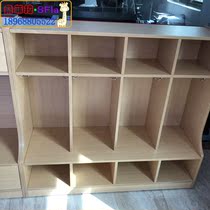 Childrens clothes hats and shoes cabinets kindergarten lockers wooden with doors storage cabinet bee Maple Wood Wood FY