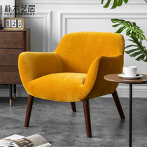 Nordic Sofa Chair Cloth Art Folk Sleeping Single Sofa Chair Designer Sofa Chair Expression Chair