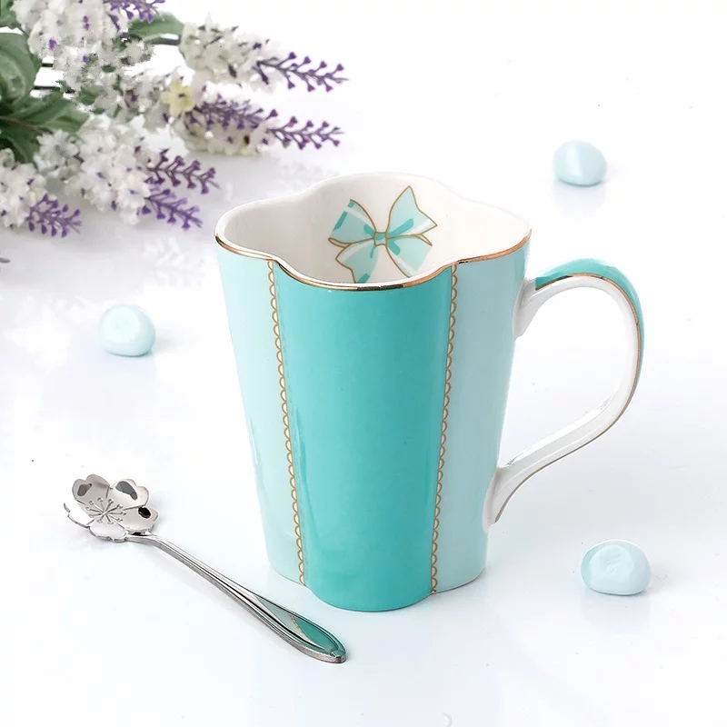 Day Style Office Tea Making Ceramic Cup Mark Cup Send Spoon Water Cup Tea Cup Black Tea Cup Creative Coffee Cup Gift Box