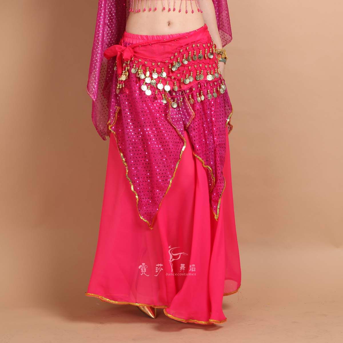 Neon Highlights Phnom Penh Dress 120D Snowspun Down Dress Belly Dress Dance Dress Large Hem Skirt Belly Dance Dress New